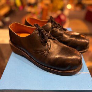 JOHN FLUEVOG / DR MARTENS STEEL TOE - BLACK - UK7/MENS 8 WOMENS 10